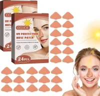 48x náplast na nos s ochranou proti UV záření, prodyšná nálepka na nos pro muže a ženy
