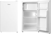 Amica KS 361 151 W Standkühlschrank, 47,5 cm breit, 80 L, LED Beleuchtung, 1 Glasablage, 1 Gemüseschublade, 3 Türablagen, weiß