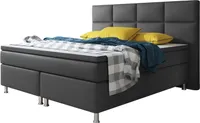 Boxspringbett Miami 180x200 cm Kunstleder Anthrazit