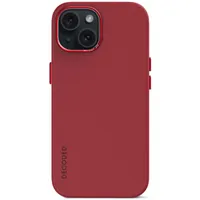 Pouzdro Dekódované silikonové pouzdro MagSafe pro iPhone 15 Plus, červené