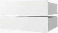 Set 2 šuplíkov do skríň s hĺbkou 60 cm UNIS - biela