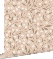 ESTAhome Růžová tapeta s květinovým vzorem - 139590 - 50 x 900 cm