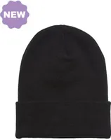 FLEXFIT 1501OC | Heavyweight Organic Long Beanie - Farbe: Black - Größe: One Size