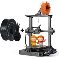 Creality Ender 3 S1 Pro 3D Drucker ,CR Touch-Druckgröße mit automatischer Nivellierung 220×220×270mm + 1 kg PLA-Filament, Schwarz