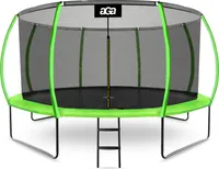 Aga SPORT EXCLUSIVE Trampolin 430 cm Hellgrün + Sicherheitsnetz + Leiter