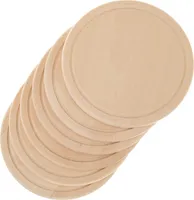 SIDCO Schneidebrett 6 x Buche Fleischteller Schinkenteller rund Brotzeitbrett Ø 25 cm