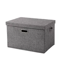 WOLTU 3er Aufbewahrungsbox mit Deckel 36L Faltbare Stoffbox mit