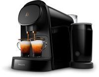 Philips L'Or Barista Maschine à café à capsules, einstellbare Kaffeemenge, 2 Tassen auf einmal, schwarz (LM8014/60)