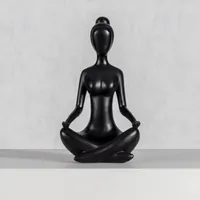 3er Yoga, handgemalt, Set, Figuren 14x9x22cm,