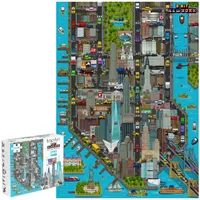 Bopster - Stadtkarte New York Puzzle- 1000 Stücke