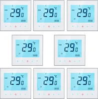 8X 5A Raumthermostat thermostat Wasser Heizung Thermostat Fußbodenheizung Programmierbares wöchentliche LCD-Display Touchscreen  Raumtemperaturregler