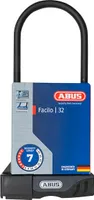 ABUS Bügelschloss Facilo 32 + USH32-Halterung - Fahrradschloss mit Double-Locking - ABUS-Sicherheitslevel 7 - 300 mm Bügelhöhe - Schwarz