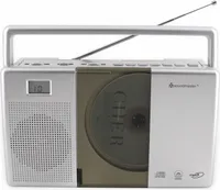 Prenosné rádio Soundmaster RCD1185 FM s prehrávačom CD-MP3 a funkciou audio knihy