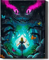 Oh Art! – Malen nach Zahlen Set – 40x50cm, mit Holzrahmen und Pinseln "Alice im Wunderland" DIY