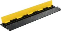 vidaXL Kabelbrücke 2 Kanäle Gummi 101,5 cm