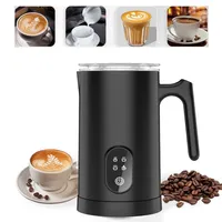 Milchaufschäumer, 580ml Milchschaum elektrisch, 400 W, Antihaftbeschichtung, LED-Touchbildschirm, für Macchiato, Latte, Cappuccino