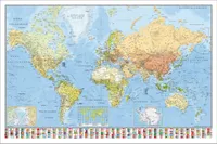 Weltkarte Poster Die Welt  91,5 x 61 cm