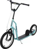 HOMCOM Kinderroller ab 5 jahre Scooter Tretroller Cityroller Kinder Roller Kickboard mit Luftreifen16/12 Zoll Blau 135 x 58 x 88-94 cm
