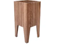 ROJAPLAST Blumentopf Holzdeckel