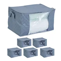 Filz Aufbewahrungsbox 33x33x38 cm Kallax Filzkorb Regal Einsatz Box Filzbox  Grau, Regalkörbe, Aufbewahrung, Küche & Haushalt