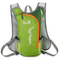 Nylon Hydration Rucksack, atmungsaktiv, reflektierend, für Laufen, Radfahren, Wandern, grün