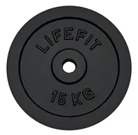 Kotouč LIFEFIT® 15kg, kovový, pro 30mm tyč