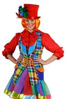 THE Damen Kostüm Clownin Weste Karneval Fasching 