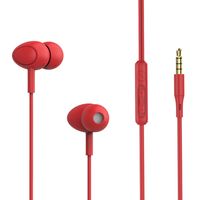 Tellur Basic Gamma kabelgebundener In-Ear-Kopfhörer mit Mikrofon, rot