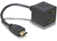 DELOCK Adapter HDMI A -> 2x A St/Bu 0.20m