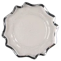 Clayre & Eef Unterteller Ø 33 cm Transparant Kunststoff