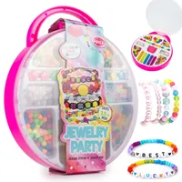Kreatives Schmuckset – DIY Armband & Perlen Bastelset im Koffer für Kinder & Anfänger