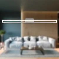 LED Deckenleuchte Wandleuchte Dimmbar Memoryfunktion 20W alu Metall Briloner