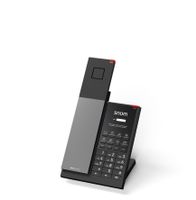 Snom HD351W, IP-Telefon, Schwarz, Kabelloses Mobilteil, Tisch/Wand, Antibakteriell, 1.881792 - 1.897344 GHz