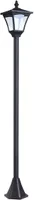 Outsunny Solar Laterne Gartenlaterne Wegleuchte mit LED 30 Lumen Schwarz 15 x 15 x 120cm