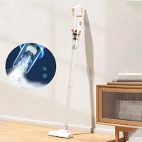 Handstaubsauger, 8500Pa, 120W, 2200mAh, Akku-Handstaubsauger, Stielstaubsauger, beutellos, mit Kombizubehör, für Teppiche, Hartböden, Tierhaare, Weiß