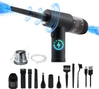 2-in-1 Staubsauger 3-Gang 43000/47000/51000rpm Elektrische Staubgebläse mit 6000mAH Akku Auto staubsauger Tastatursauger Handstaubsauger