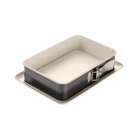 Dr Oetker prostokątna tortownica ze szczelnym dnem 28 cm - forma do pieczenia ze wzmocnioną ceramicznie powłoką nieprzywierającą, odporna na temperaturę do 230°C, szczelna