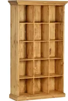 MiaMöbel Bücherregal Mexico Möbel 120x205x39 cm Landhausstil Massivholz Pinie Honig