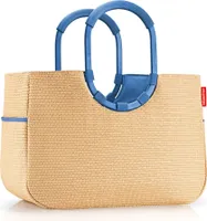 reisenthel loopshopper Tasche L Einkaufstasche Korb raffia blue OR4122