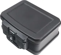 HMF 250451 Feuerfeste Wasserdichte Dokumentenbox, DIN A5, 38,5 x 16,5 x 28 cm, Schwarz