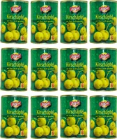 Food-United KIRSCH-APFEL-ÄPFEL mit Stiel 12 Dosen Füllm 425g ATG 213g