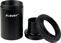 Svbony adaptér pro teleskopický fotoaparát 1,25" M42 T2 adaptér T-Ring Hliníkový adaptér T2 Kompatibilní se zrcadlovkami Nikon DSLR