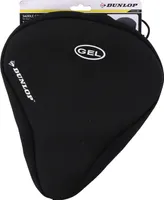 Dunlop Fahrrad Sitzbezug - Gel - Fahrradsattelbezug mit Gel - Komfortabel Radfahren - Schwarz