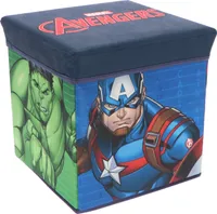 Schowek Avengers z siedziskiem 30x30x30 cm do pokoju dziecięcego