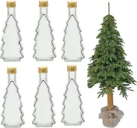 6 x 250ml Weihnachtsflaschen Schnapsflaschen Geschenkflaschen Likörflaschen