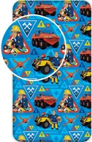 Möbel Spannbettlaken Feuerwehrmann Sam 007, 90 x 200 + 25 cm Bettlaken 100% Baumwolle Bettlaken