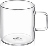 Wilmax Borosilikat Glas-Kaffeetasse, 200 ml, WL-888604/A