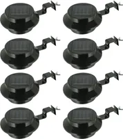 8x Solar Dachrinnenleuchte Dachrinnenlampe Dachrinnen Lampe Licht Regenrinne Solarlampe Solarleuchte Beleuchtung Aussenlampe