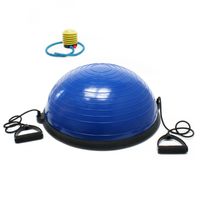 LUXTRI poloviční míč Ø58 cm Balance Trainer Fitness Yoga Ball Gymnastika Pilates Balance Cushion Stahovací šňůrky