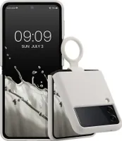 kwmobile Flip Soft Case kompatibel mit Samsung Galaxy Z Flip 3 5G - Silikon Hülle für Foldable Handy - Handyhülle in Weiß matt